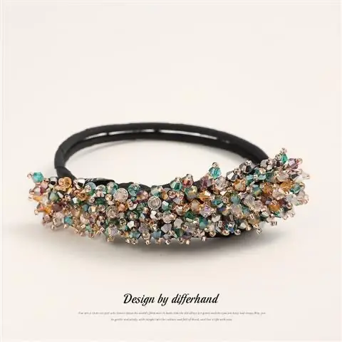 Crystal Flower Hair Coiler for Women - Image 6