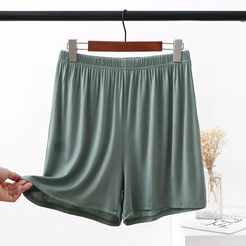 Women's Pink Modal High Waist Shorts Plus Size - Image 4