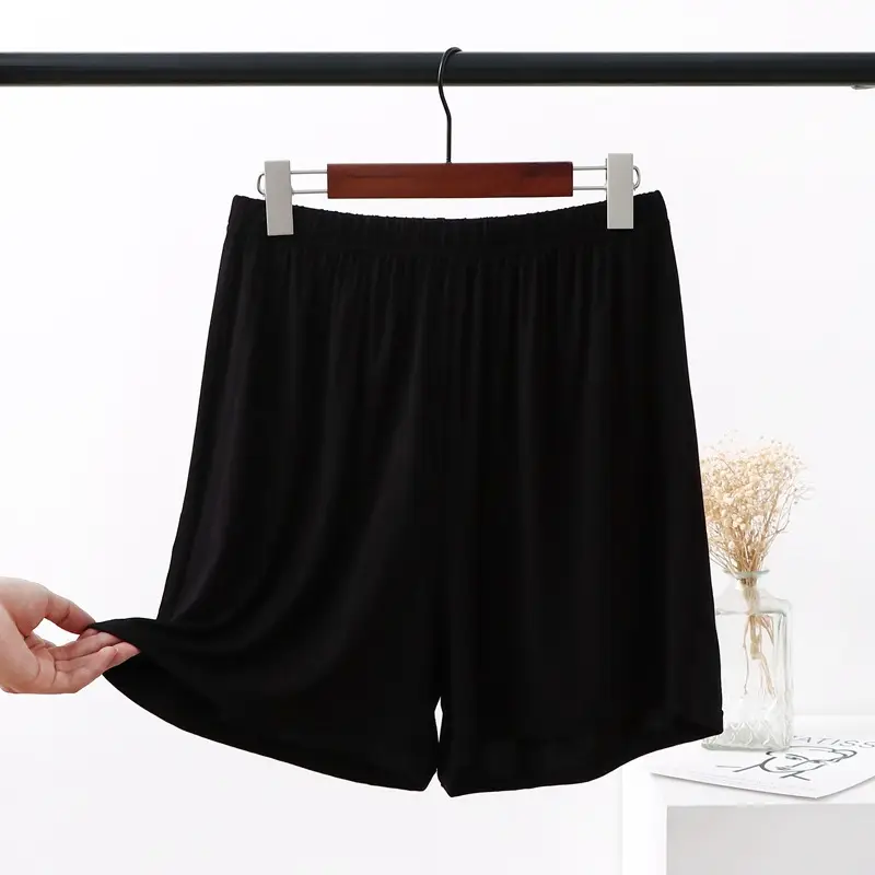Women's Pink Modal High Waist Shorts Plus Size - Image 2