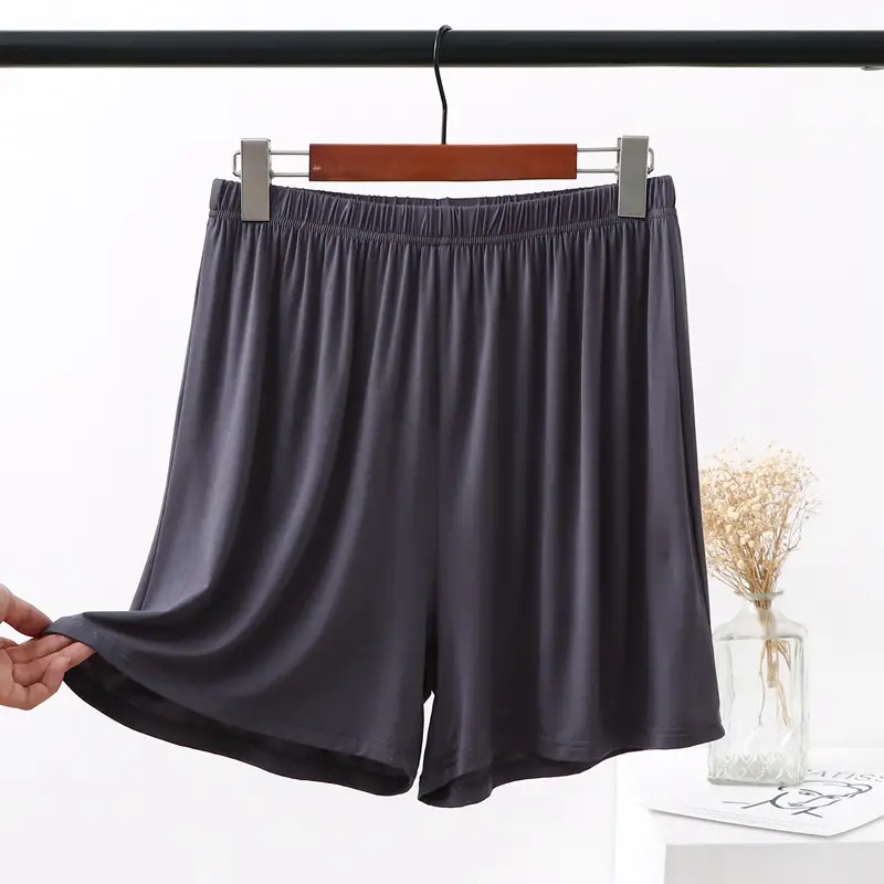 Women's Pink Modal High Waist Shorts Plus Size - Image 5