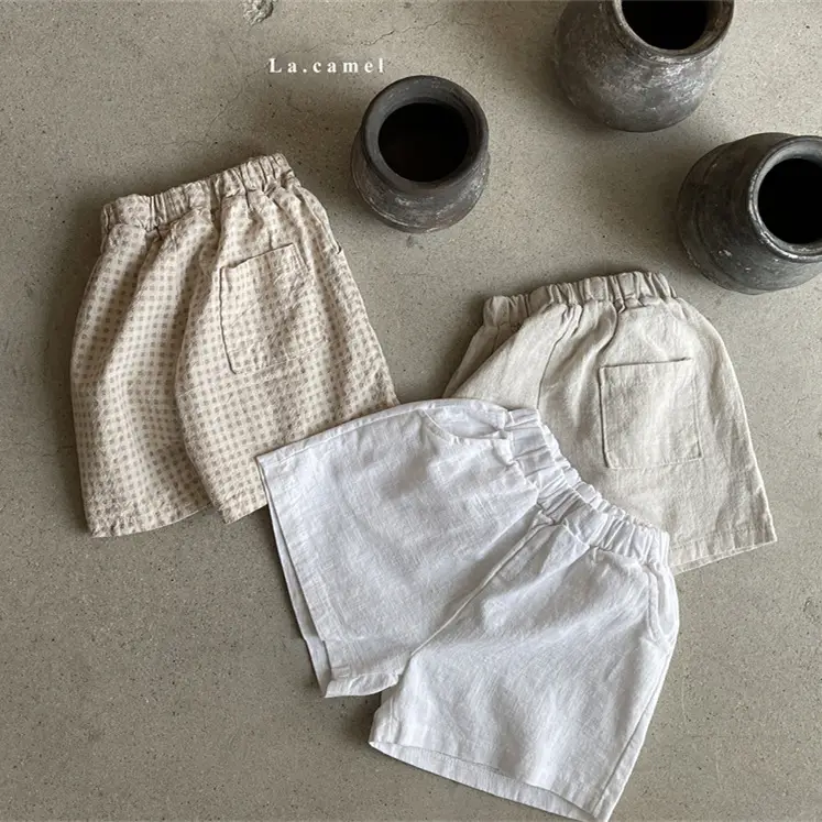 Korean Summer Men Shorts Cotton Elastic Waist Loose Casual - Image 4