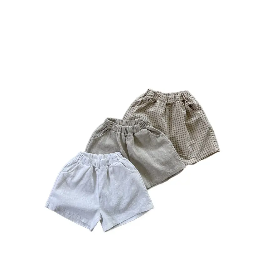 Korean Summer Men Shorts Cotton Elastic Waist Loose Casual - Image 5