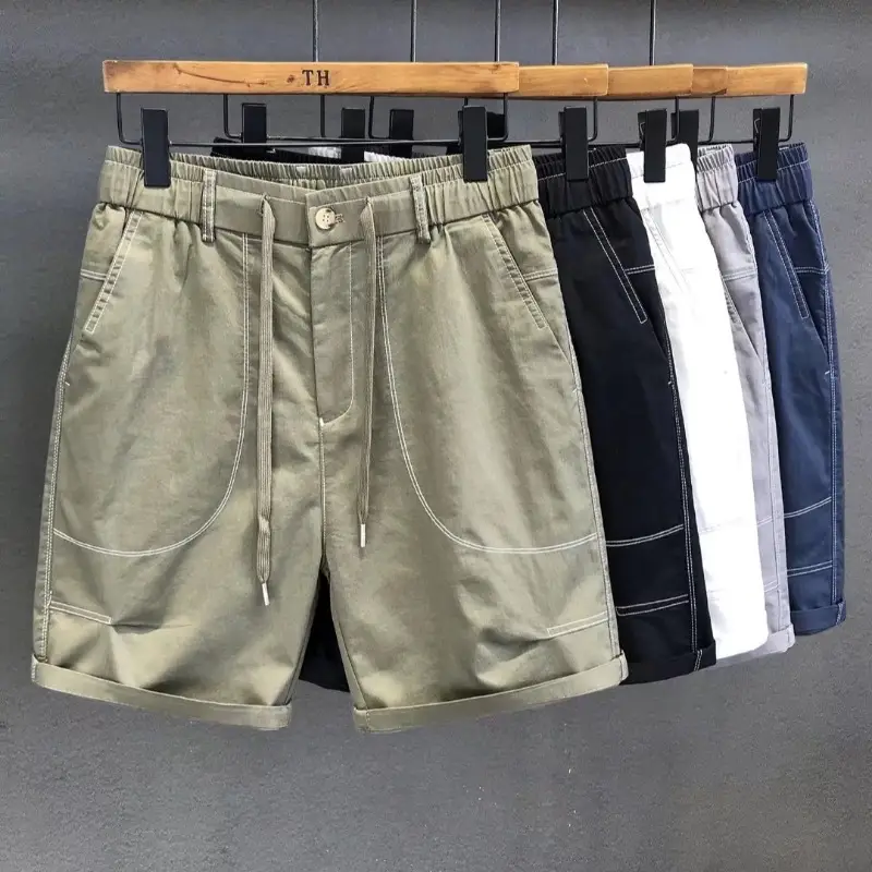 Men's Black Casual Shorts Summer Wear - Image 5