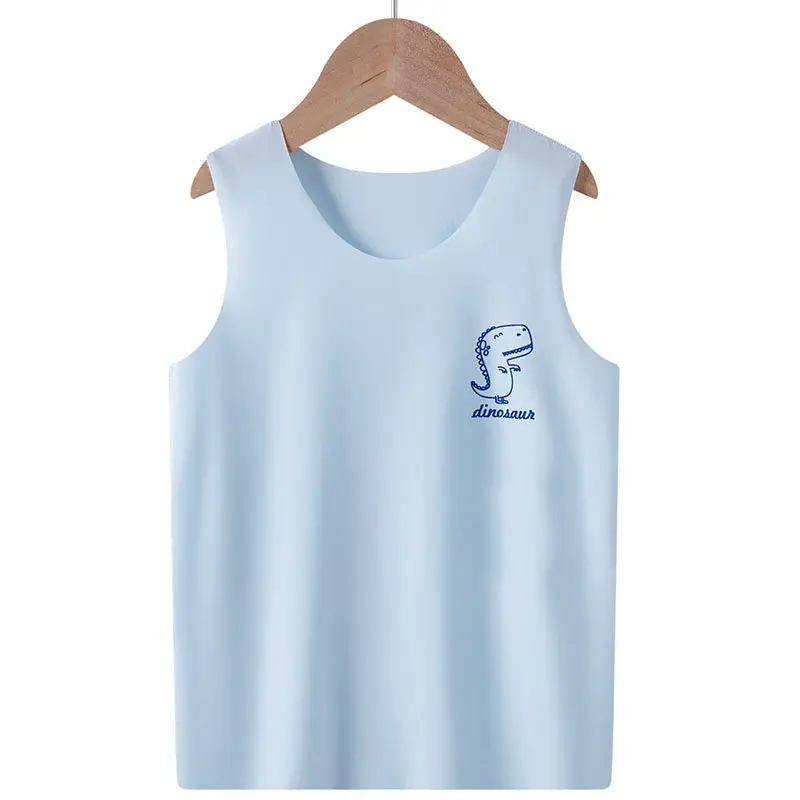 Children's Cream Sleeveless Vest with Cartoon Print - Image 6
