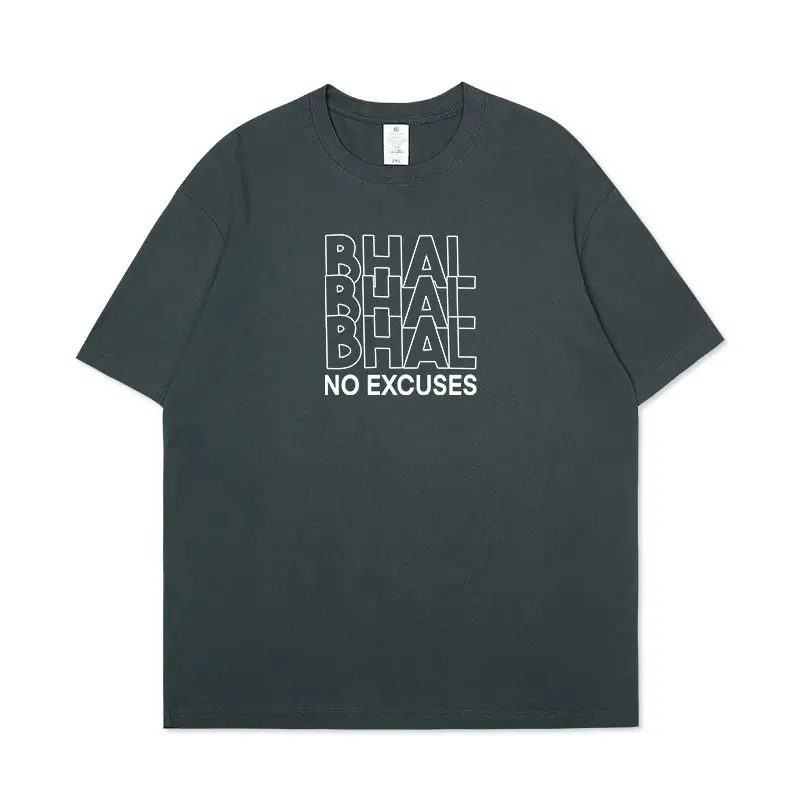 Men's Black "No Excuses" T-Shirt - Image 4
