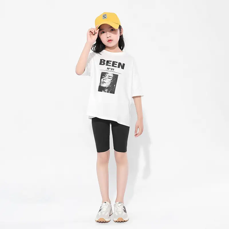 Girls Blue Leggings Casual Pants Summer Thin Fit - Image 8