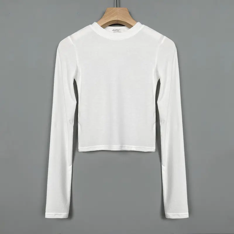 Men Long Sleeve Grey T-Shirt Large Waist