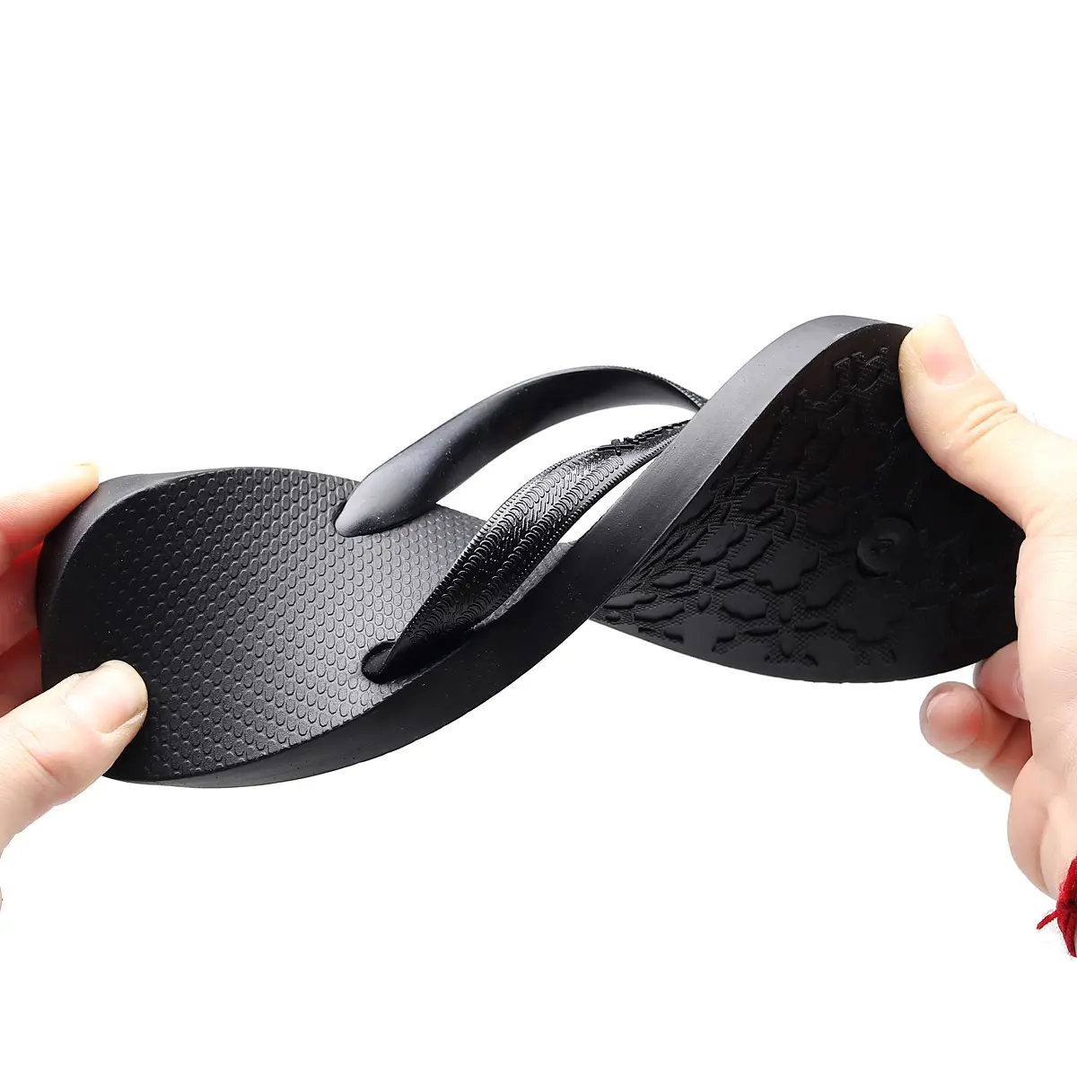 Blue PVC Women's Beach Flip Flops