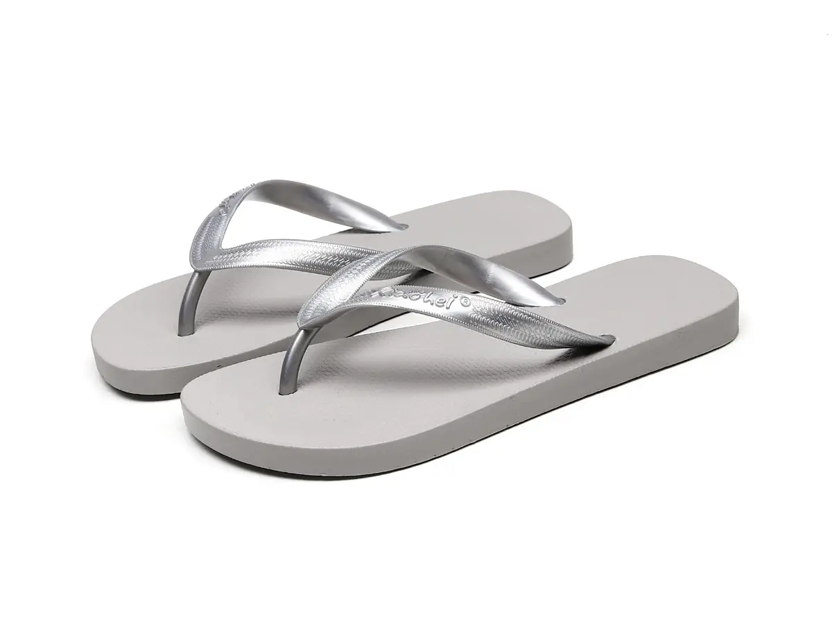 Blue PVC Women's Beach Flip Flops