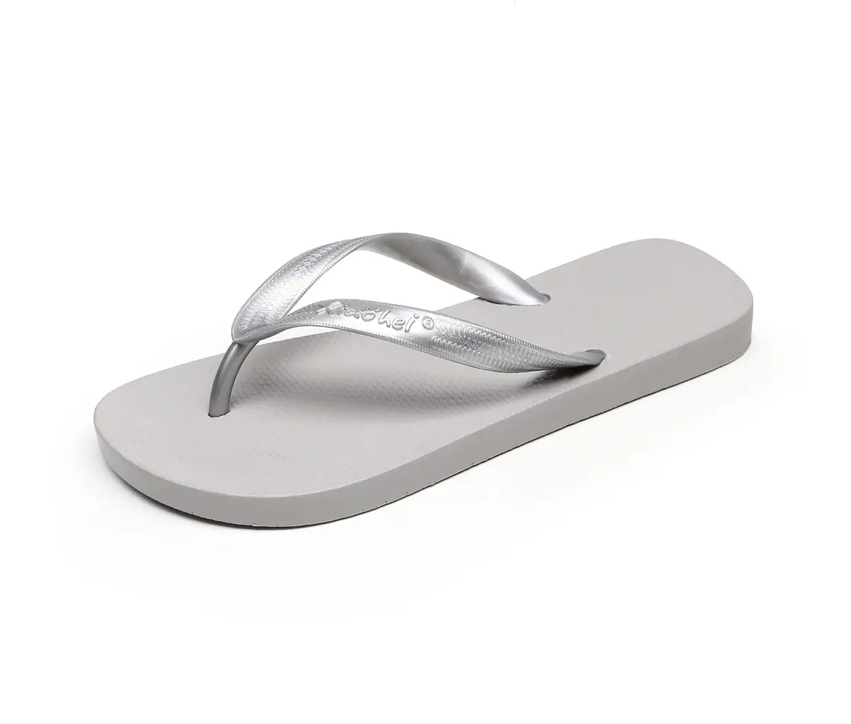 Blue PVC Women's Beach Flip Flops