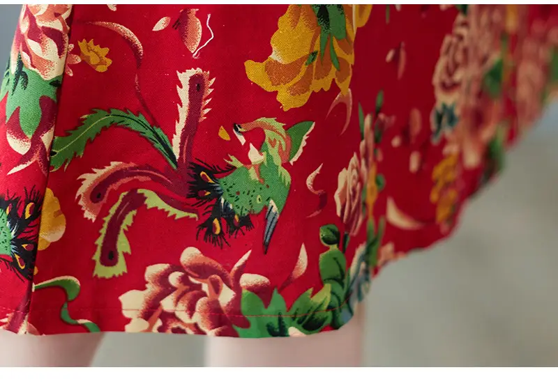 2024 Summer Printed Cotton Linen Dress for Women — feature 23
