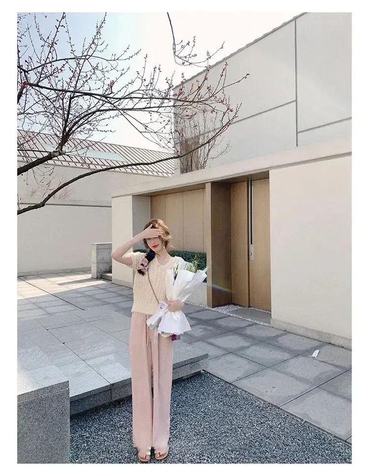 Green Knit V-Neck Top for Women Spring Summer — feature 21