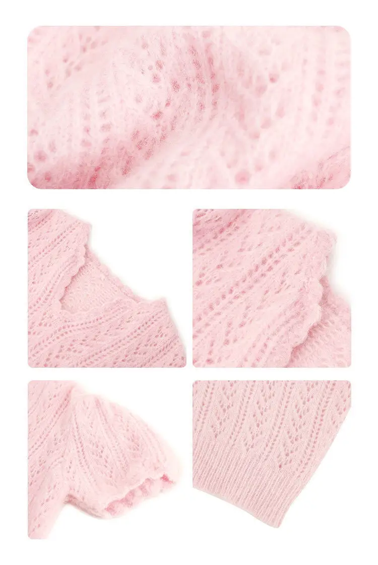 Green Knit V-Neck Top for Women Spring Summer — feature 46