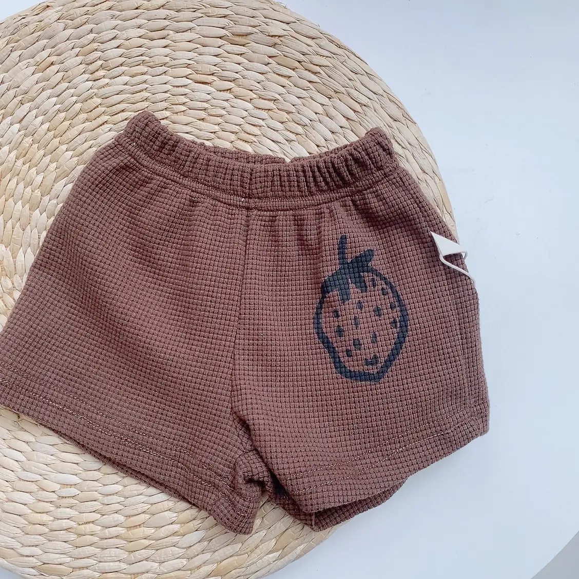 Kids Summer T-Shirt Shorts Set Cotton Striped White
