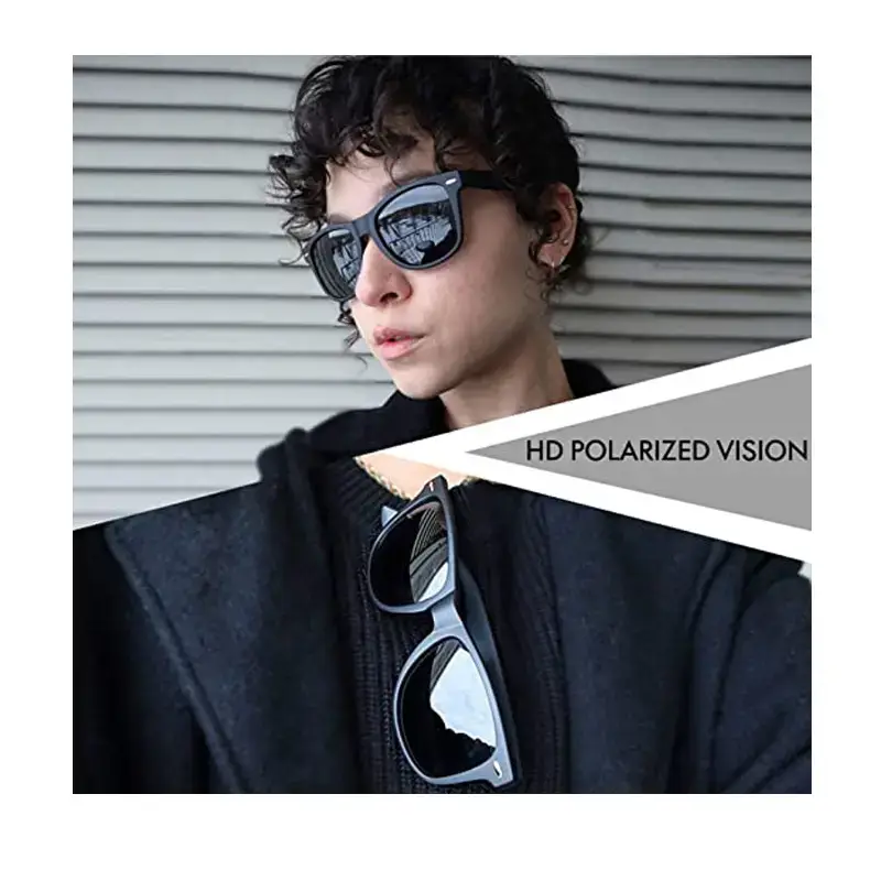 Men's Polarized UV400 Sunglasses Black Pink