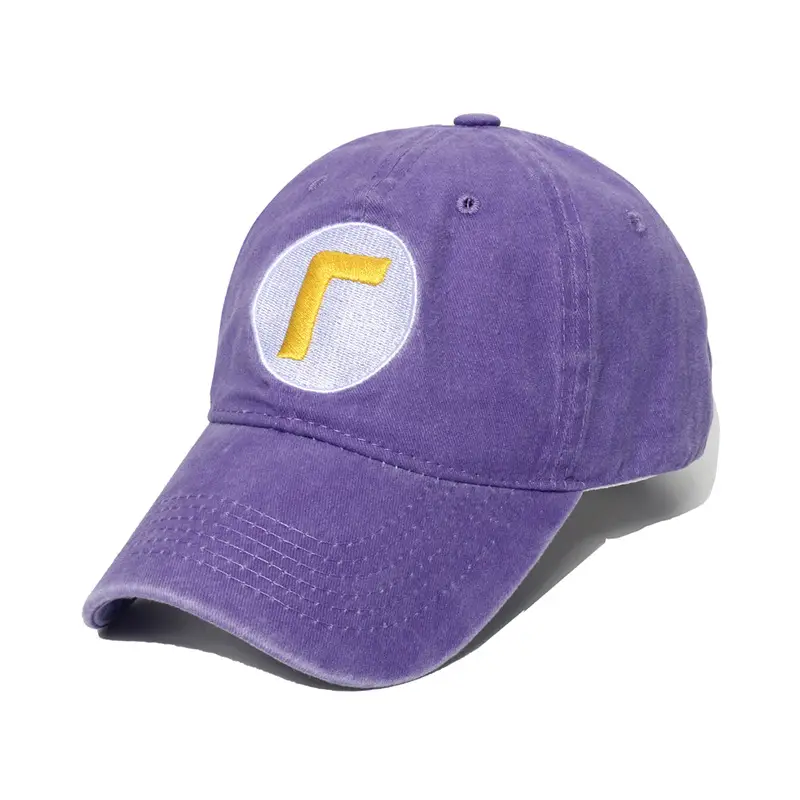 Super Mario Washed Canvas Baseball Cap Sun Hat - Image 4