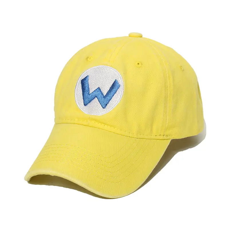 Super Mario Washed Canvas Baseball Cap Sun Hat - Image 2