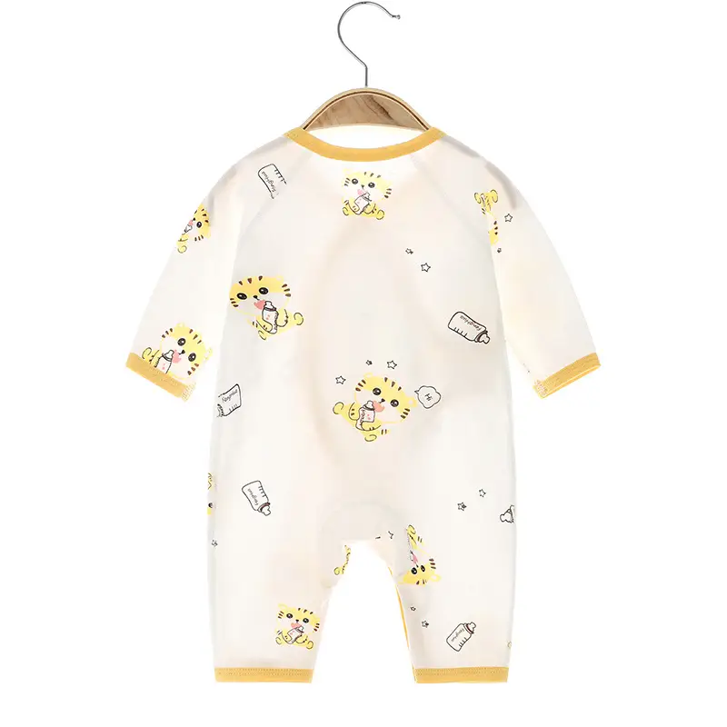Baby Tiger Cotton Pajamas Summer Newborn