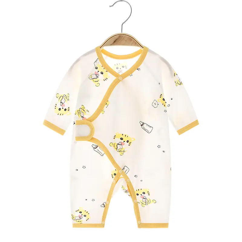 Baby Tiger Cotton Pajamas Summer Newborn