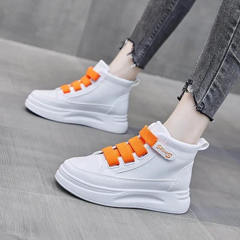 Women's White Velcro High-Tops Spring 2022 - Image 7