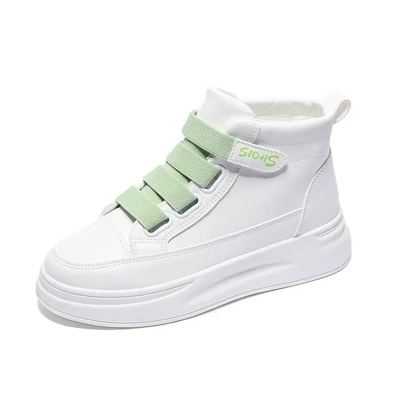 Women's White Velcro High-Tops Spring 2022 - Image 8