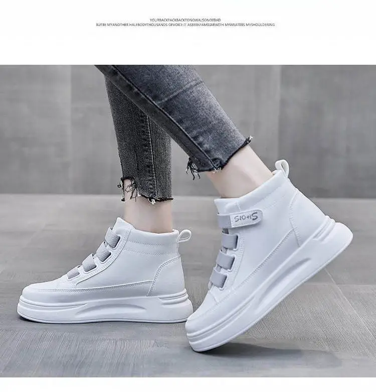 Women's White Velcro High-Tops Spring 2022 — feature 12