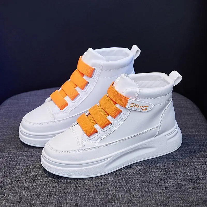 Women's White Velcro High-Tops Spring 2022 - Image 2