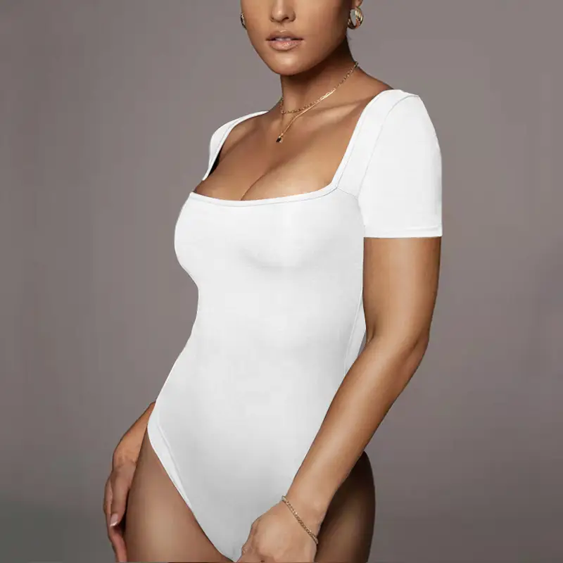 Black Crossbody Bodysuit for Women Summer Wear
