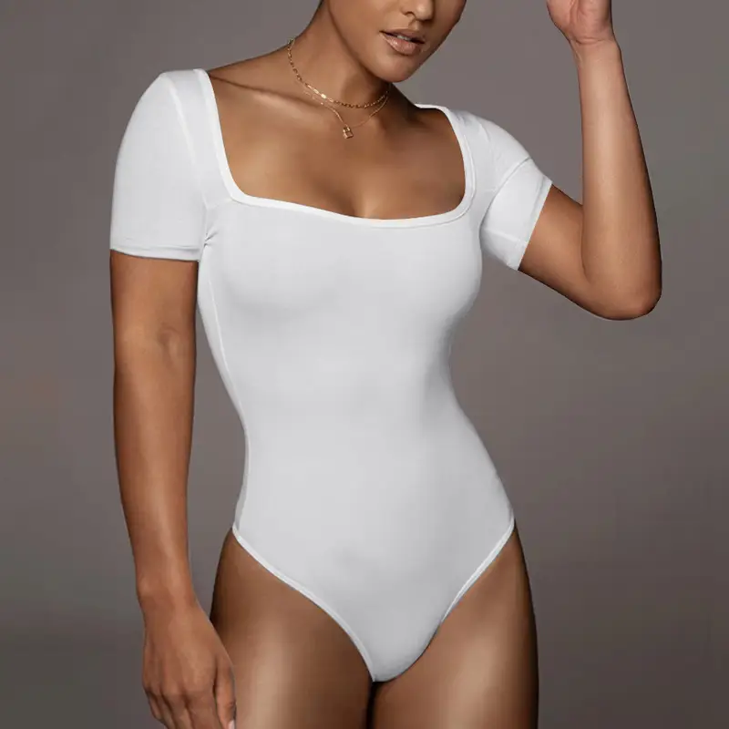 Black Crossbody Bodysuit for Women Summer Wear