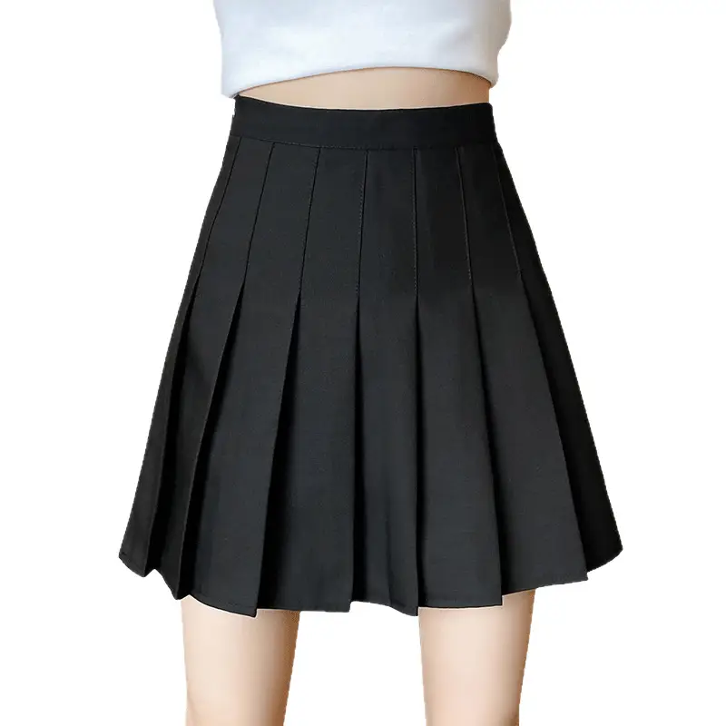 Women's White Pleated Skirt High Waist Slimming - Image 8