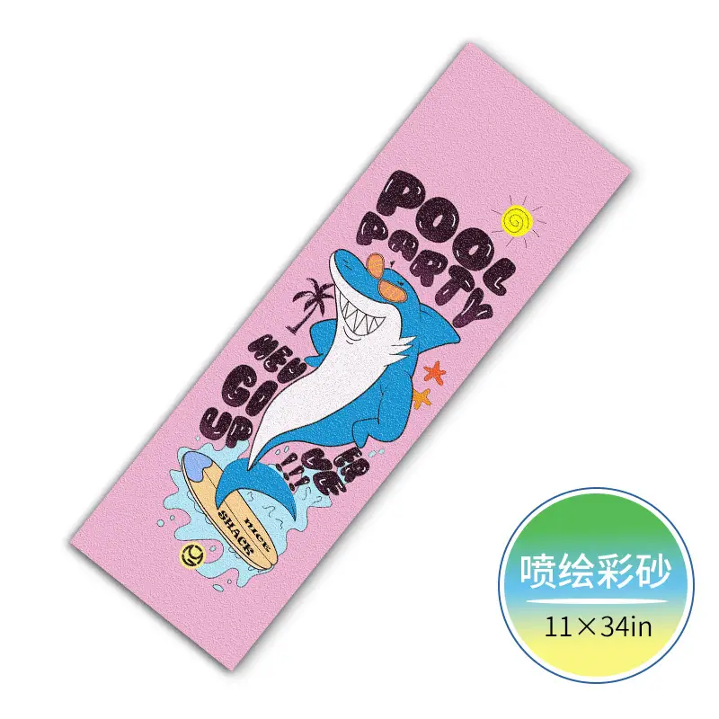 Land surfboard color sandpaper flat Flower Dance board sandpaper photo sandpaper four-wheel skateboard sandpaper - Image 18