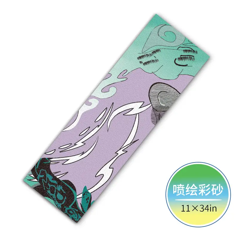 Land surfboard color sandpaper flat Flower Dance board sandpaper photo sandpaper four-wheel skateboard sandpaper - Image 8