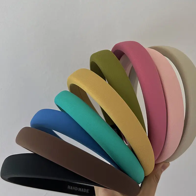 Sponge Hair Band White Candy Color Wash Face Online Celebrity Hair Band Temperament Hair Pin Summer Solid Color Hair Accessories — feature 1