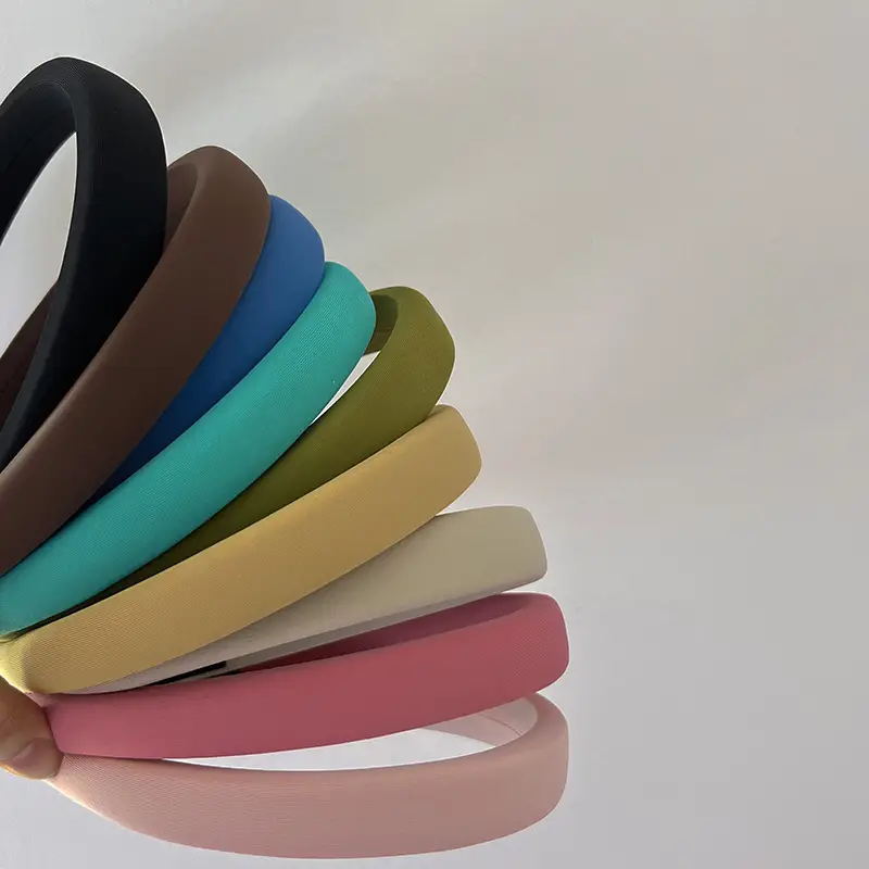 Sponge Hair Band White Candy Color Wash Face Online Celebrity Hair Band Temperament Hair Pin Summer Solid Color Hair Accessories — feature 4