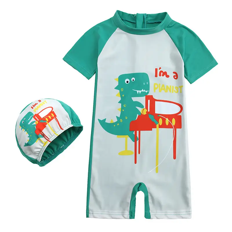 Dinosaur Hooded Swimwear for Kids Small Medium
