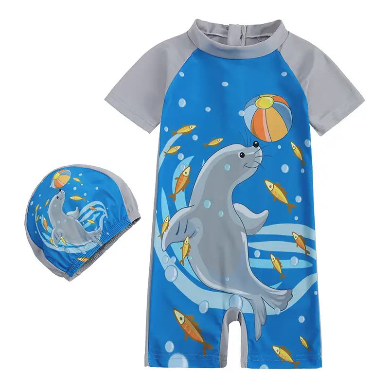 Dinosaur Hooded Swimwear for Kids Small Medium