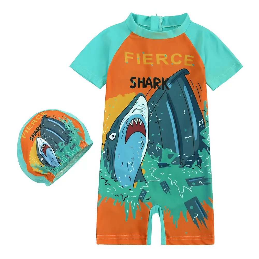 Dinosaur Hooded Swimwear for Kids Small Medium
