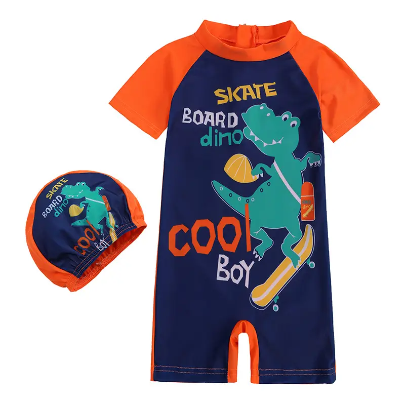 Dinosaur Hooded Swimwear for Kids Small Medium