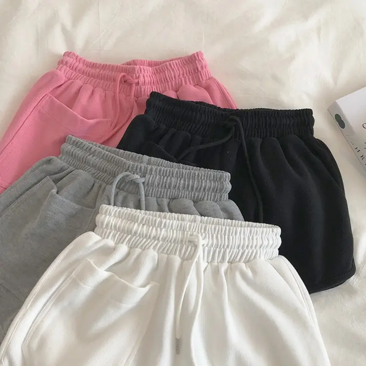 Grey 3-point Hot Waist Shorts for Women - Image 6