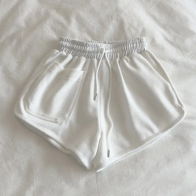 Grey 3-point Hot Waist Shorts for Women — feature 18