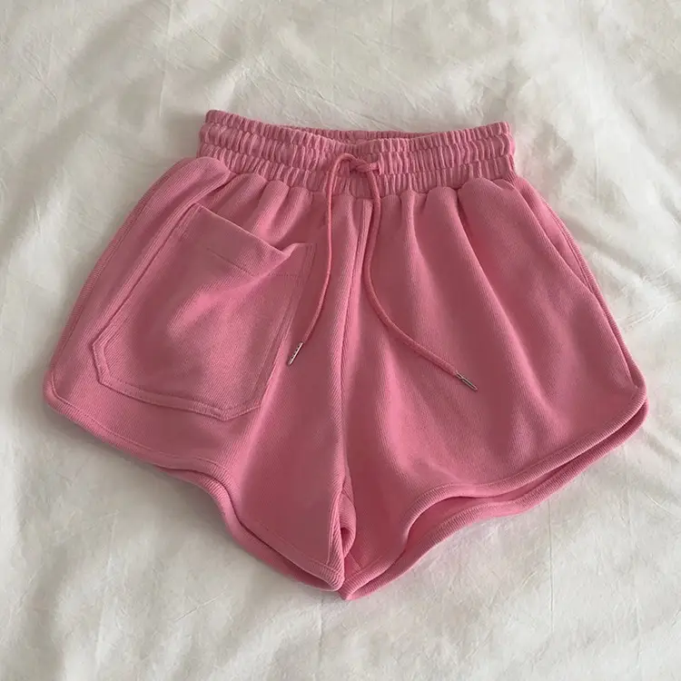 Grey 3-point Hot Waist Shorts for Women — feature 19
