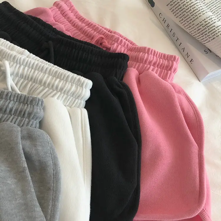 Grey 3-point Hot Waist Shorts for Women — feature 5