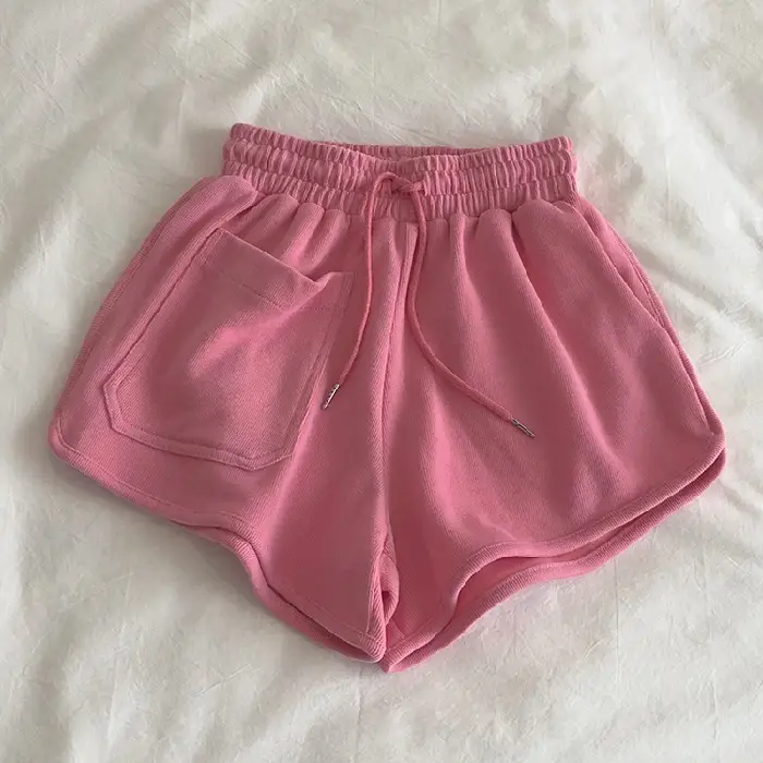 Grey 3-point Hot Waist Shorts for Women - Image 4