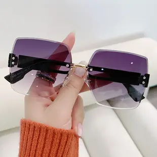 Women Korean Style Frameless Sunglasses Anti-UV — feature 4