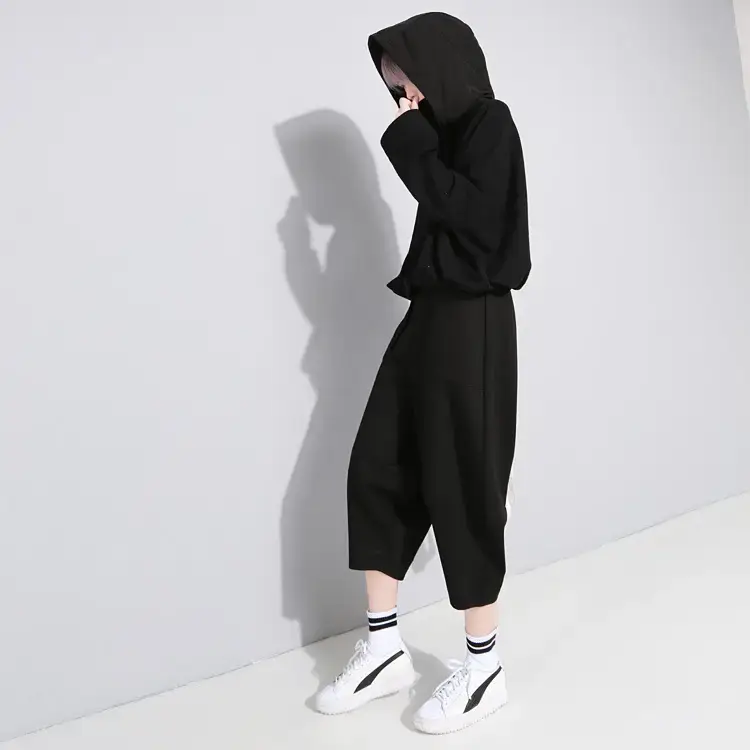 Women's Retro High Waist Wide Leg Harem Pants — feature 11