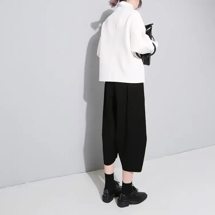 Women's Retro High Waist Wide Leg Harem Pants — feature 8