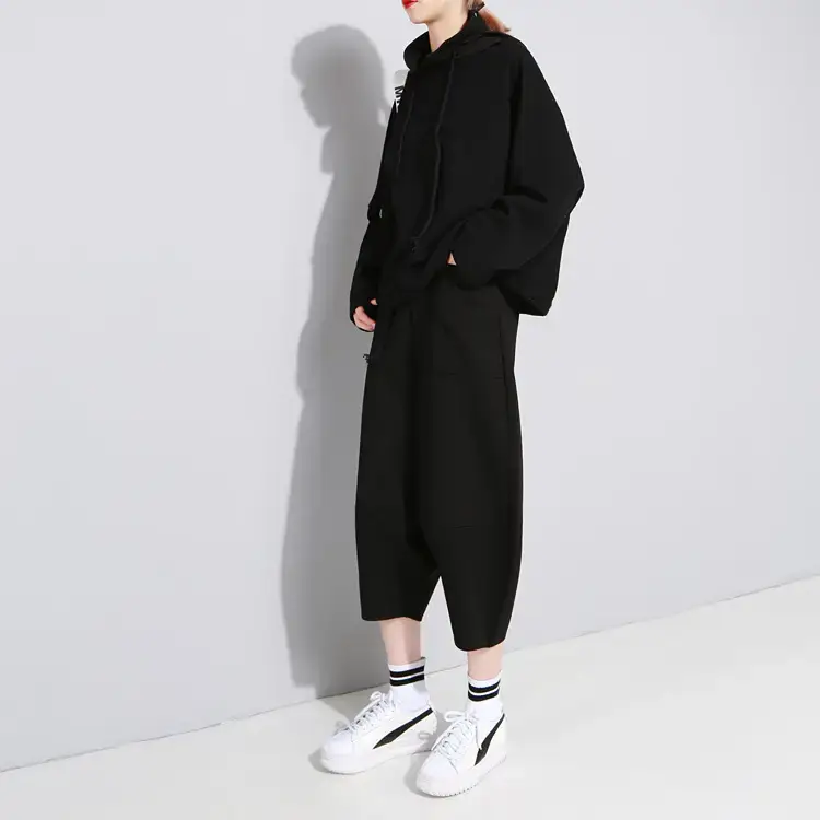 Women's Retro High Waist Wide Leg Harem Pants — feature 9