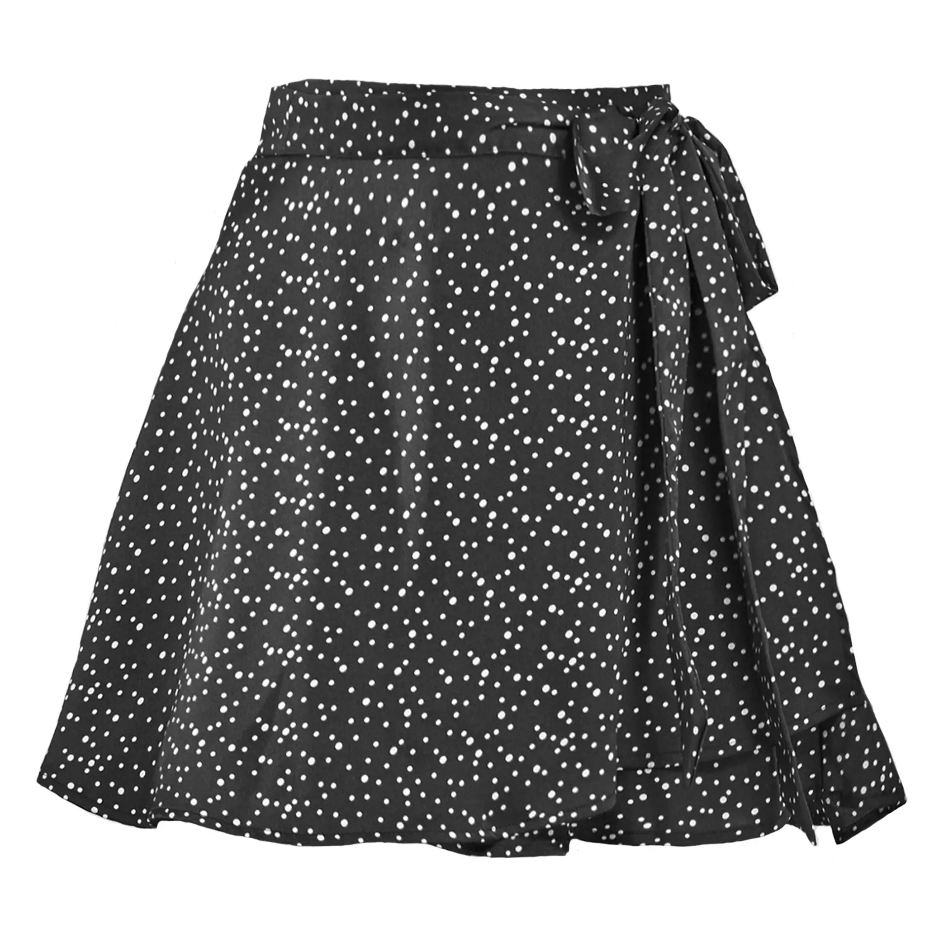 Summer 2021 Cream High Waist Lace-Up Skirt - Image 9