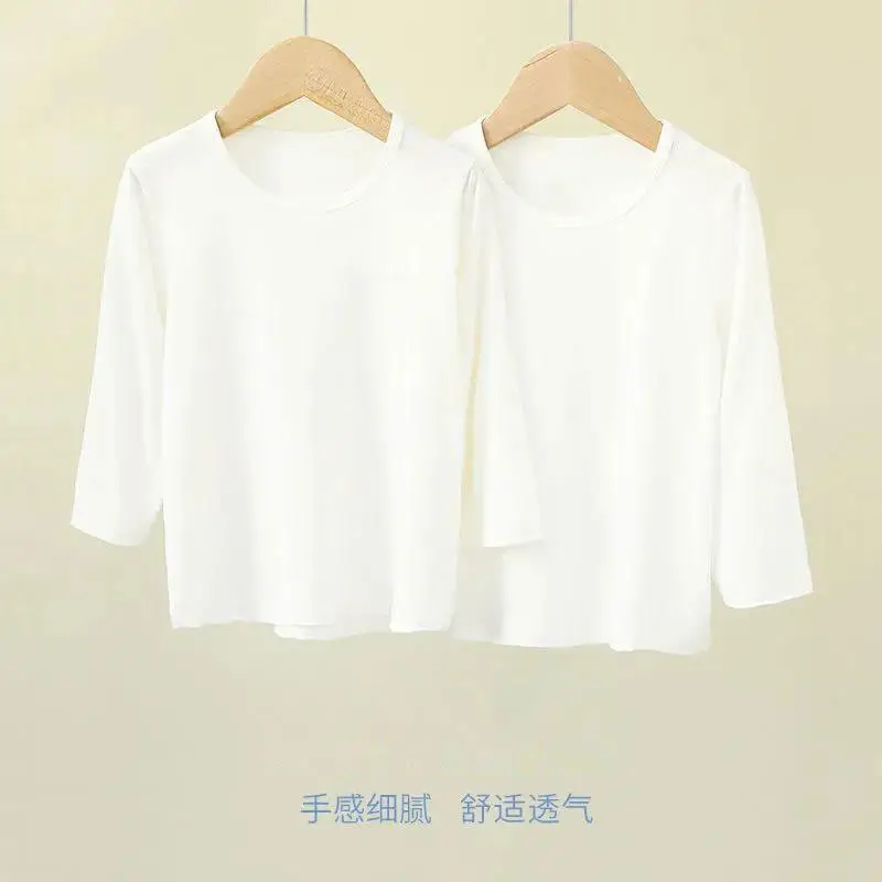White Cotton Vest for Baby Girls Commuter Top Solid Color