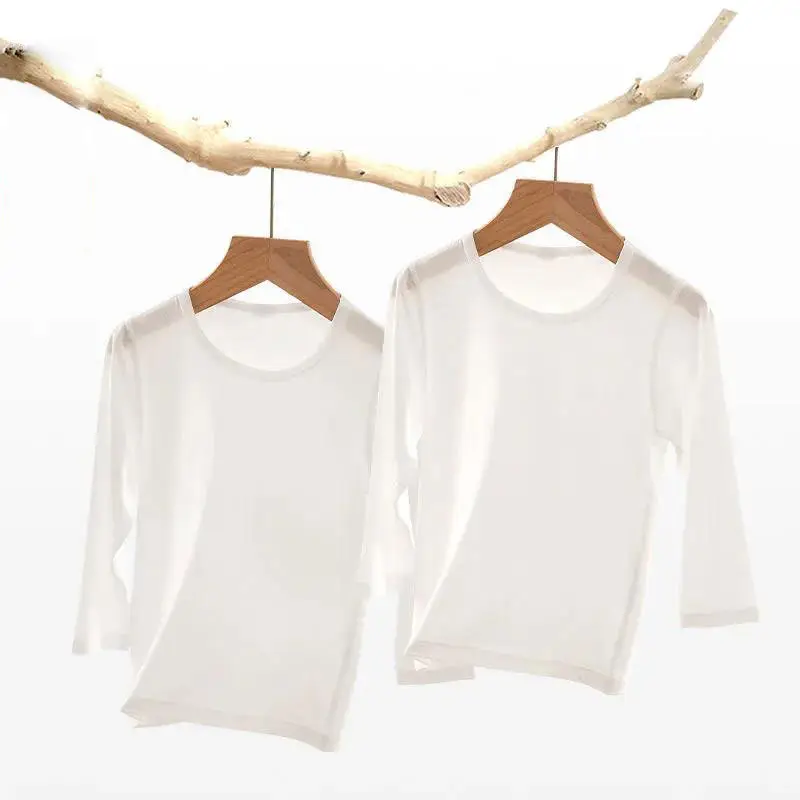 White Cotton Vest for Baby Girls Commuter Top Solid Color